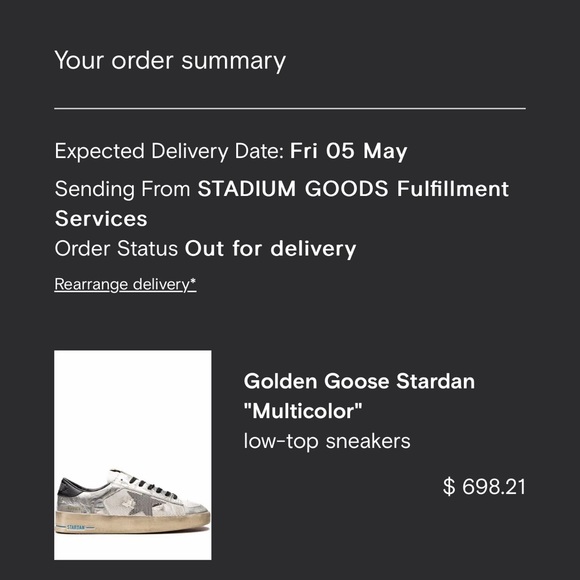 GOLDEN GOOSE STARDAN NEW UNISEX SIZE 43 US SIZE 9-9.5 RARE - Picture 12 of 12